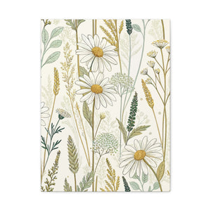 Wildflowers Pattern 061 - 18 in x 24 in Matte Canvas, Stretched, 1.25 in