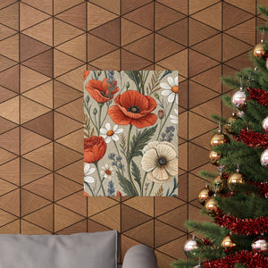 Wildflowers Pattern 020 - 18 in x 24 in Matte Poster