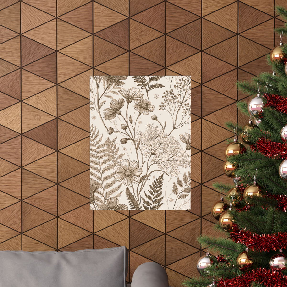 Wildflowers Pattern 116 - 18 in x 24 in Matte Poster