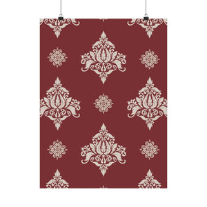 Damask Pattern 011 - 18 in x 24 in Matte Poster