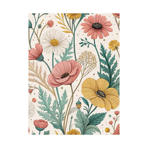 Wildflowers Pattern 111 - 18 in x 24 in Matte Poster