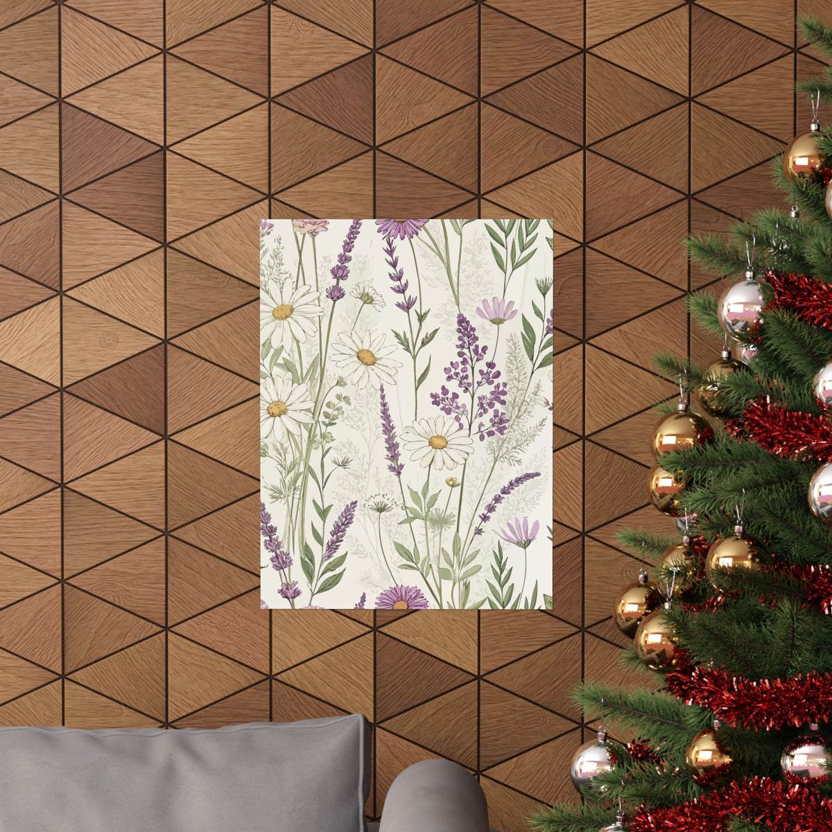 Wildflowers Pattern 056 - 18 in x 24 in Matte Poster
