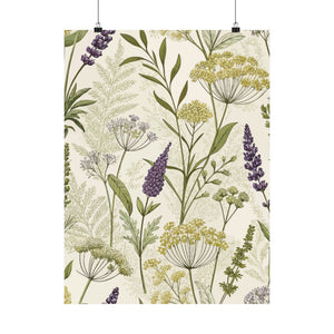 Wildflowers Pattern 113 - 18 in x 24 in Matte Poster