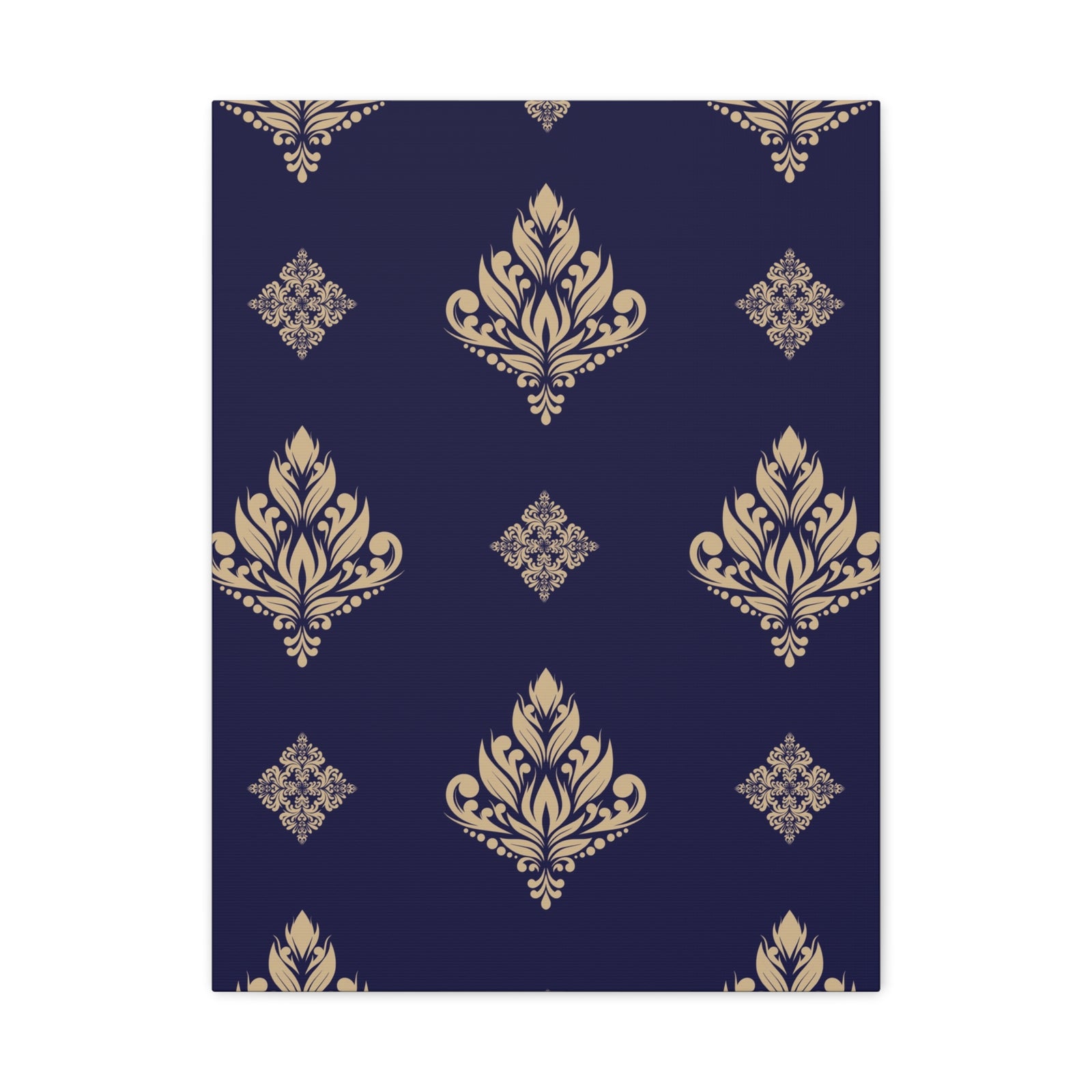 Damask Pattern 003 - 18 in x 24 in Matte Canvas, Stretched, 1.25 in