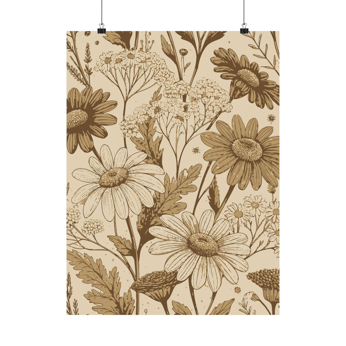 Wildflowers Pattern 013 - 18 in x 24 in Matte Poster