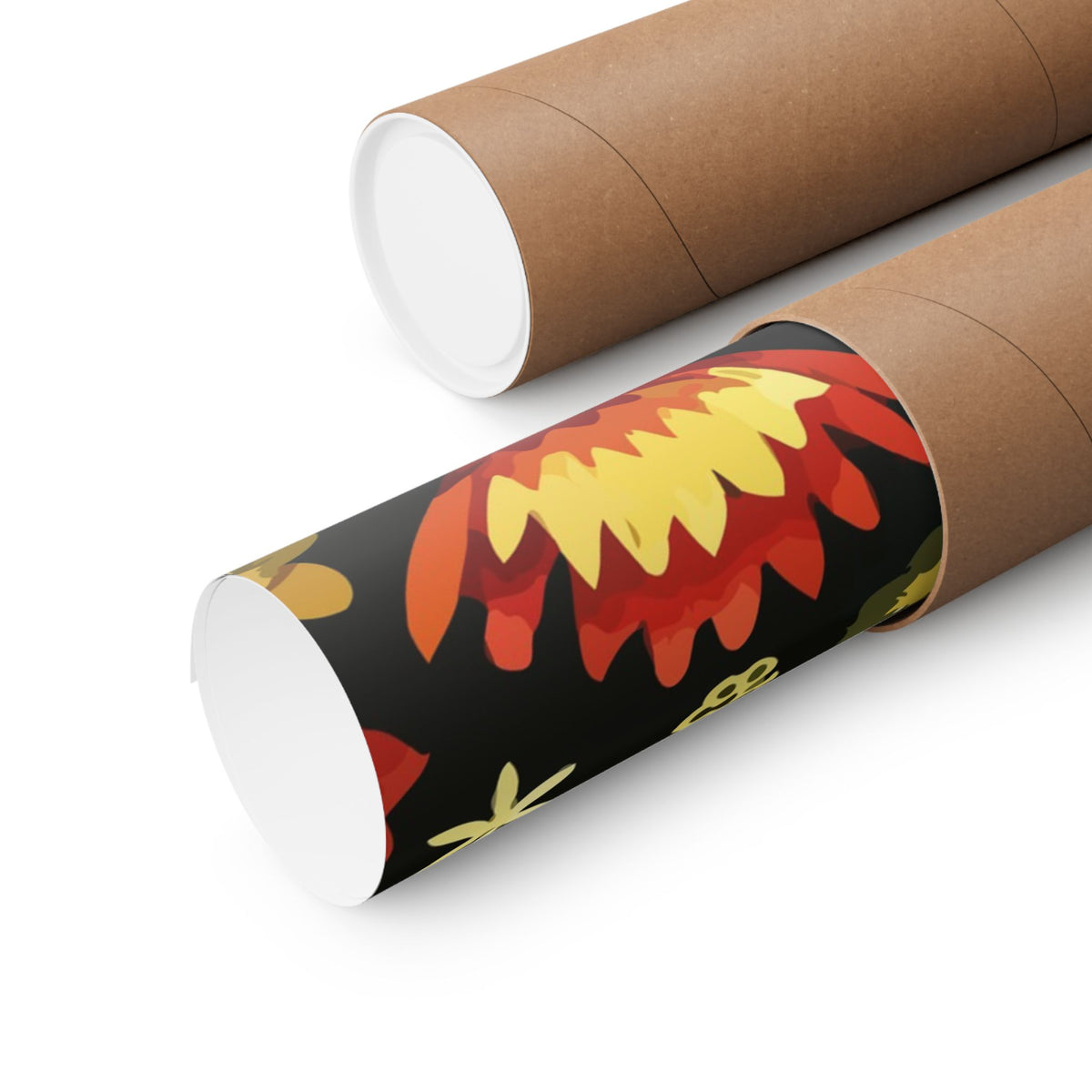 Folk Floral Pattern, Serbian Inspired 01 - 18 in x 24 in Matte Poster