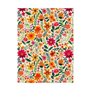 Mexican Floral Fiesta Pattern 004 - 18 in x 24 in Matte Poster