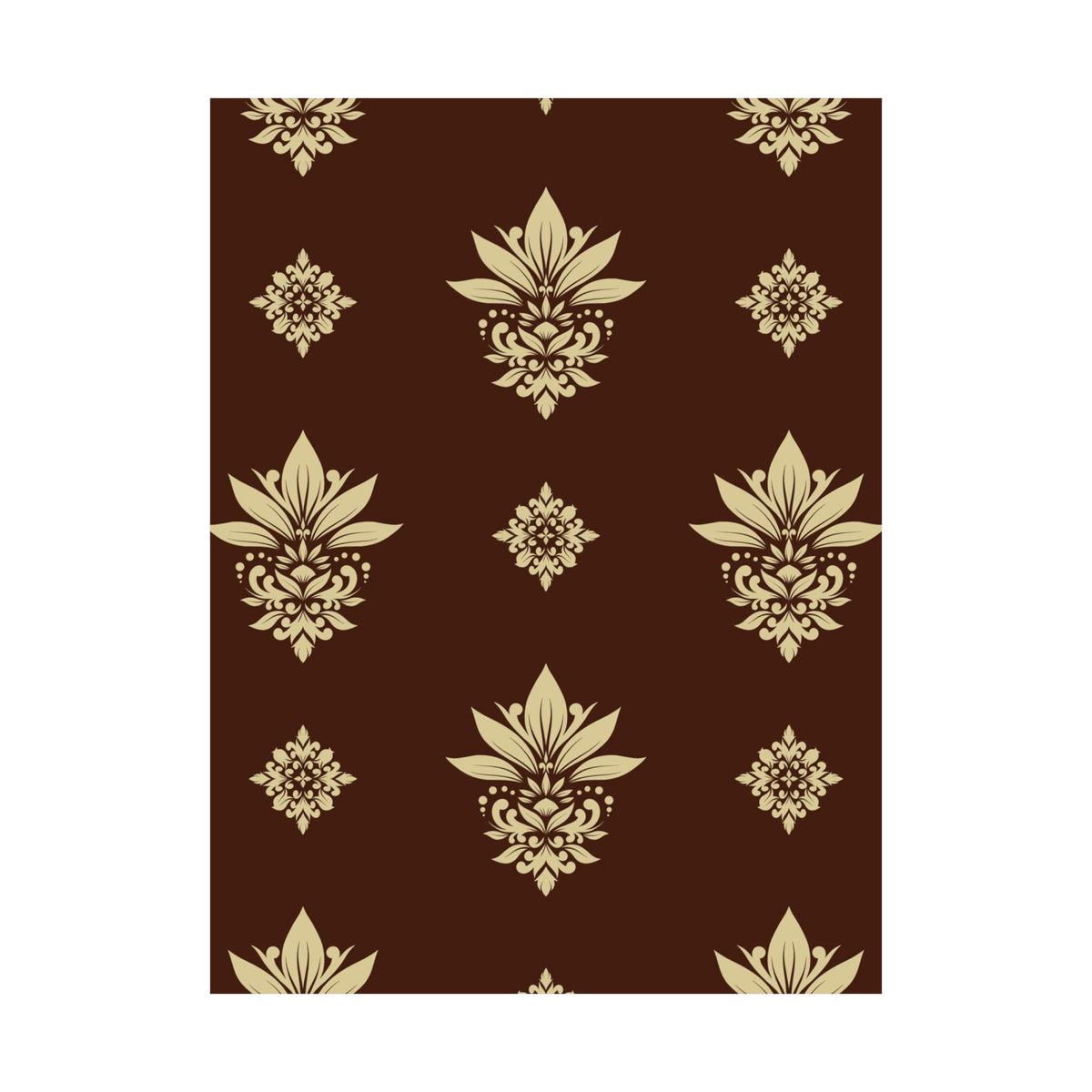 Damask Pattern 002 - 18 in x 24 in Matte Poster