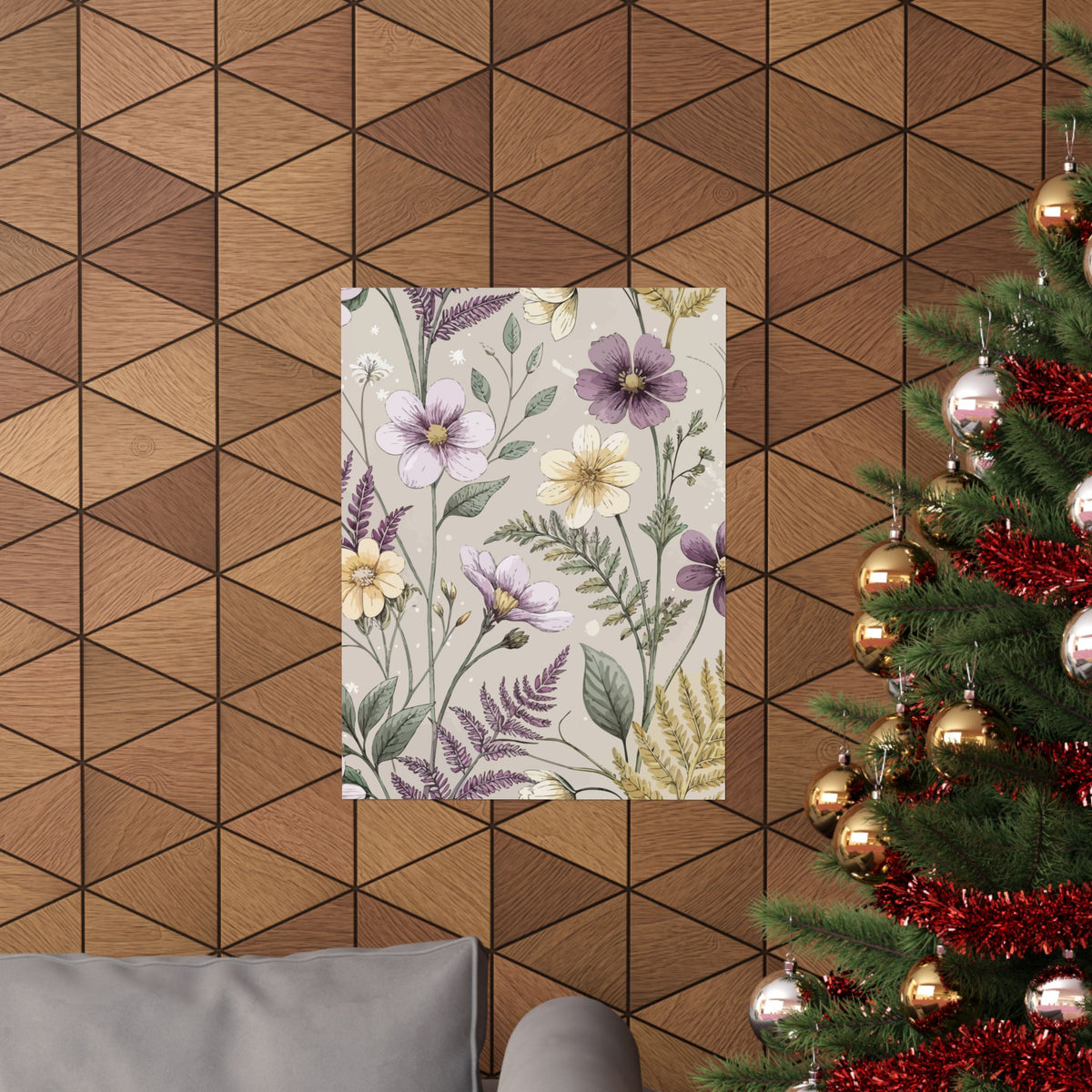 Wildflowers Pattern 088 - 18 in x 24 in Matte Poster