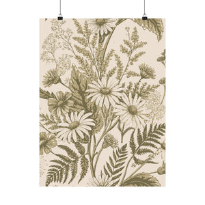 Wildflowers Pattern 153 - 18 in x 24 in Matte Poster