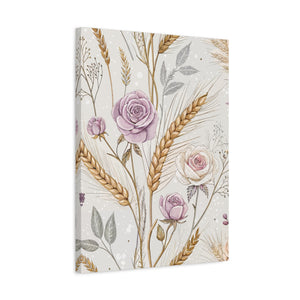 Wildflowers Pattern 047 - 18 in x 24 in Matte Canvas, Stretched, 1.25 in