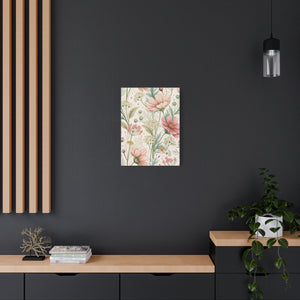 Wildflowers Pattern 151 - 18 in x 24 in Matte Canvas, Stretched, 1.25 in
