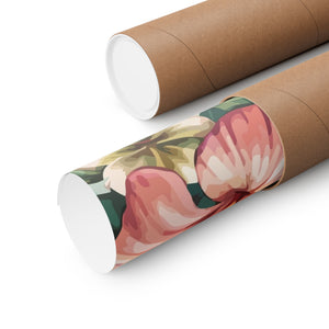 Folk Floral Pattern, Balinese Inspired 02 - 18 in x 24 in Matte Poster