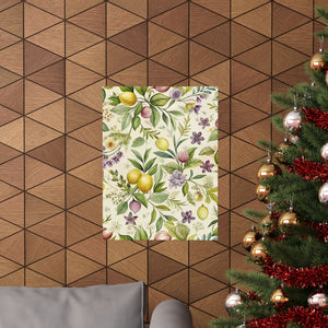 Folk Floral Pattern, Italian Inspired 02 - 18 in x 24 in Matte Poster