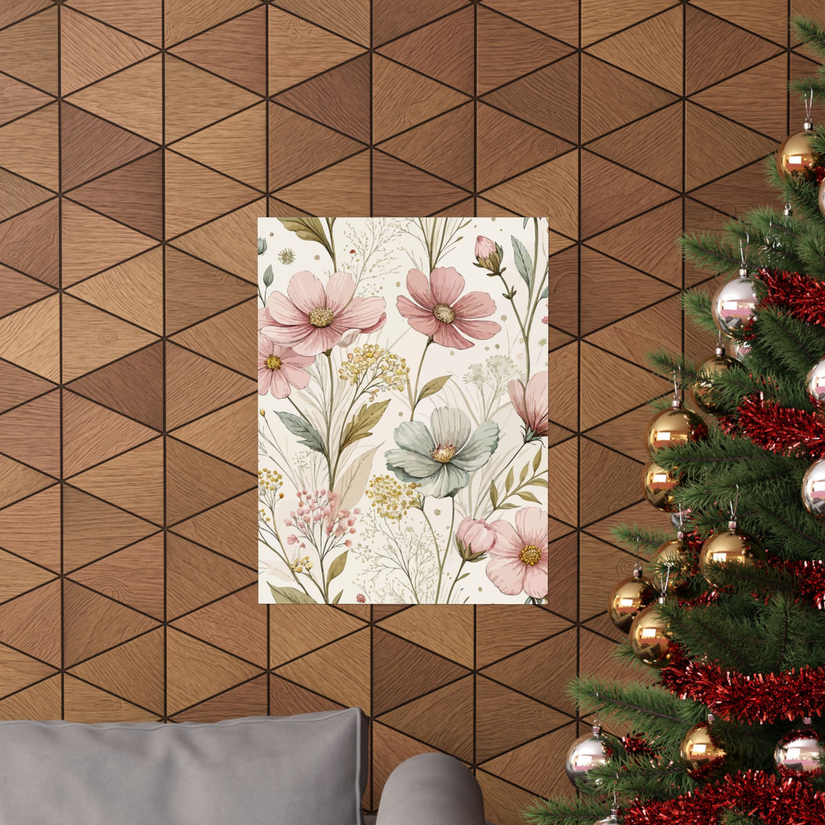 Wildflowers Pattern 152 - 18 in x 24 in Matte Poster