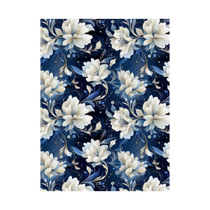 Nocturnal Bloom Pattern 011 - 18 in x 24 in Matte Poster