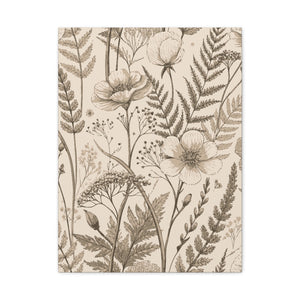 Wildflowers Pattern 051 - 18 in x 24 in Matte Canvas, Stretched, 1.25 in