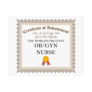 World's Greatest OB GYN Nurse - 14 in x 11 in Matte Poster