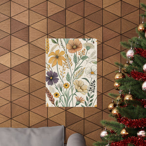 Wildflowers Pattern 002 - 18 in x 24 in Matte Poster