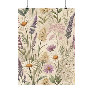 Wildflowers Pattern 148 - 18 in x 24 in Matte Poster