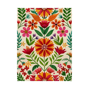 Folk Floral Pattern, Mexican Inspired 04 - 18 in x 24 in Matte Poster