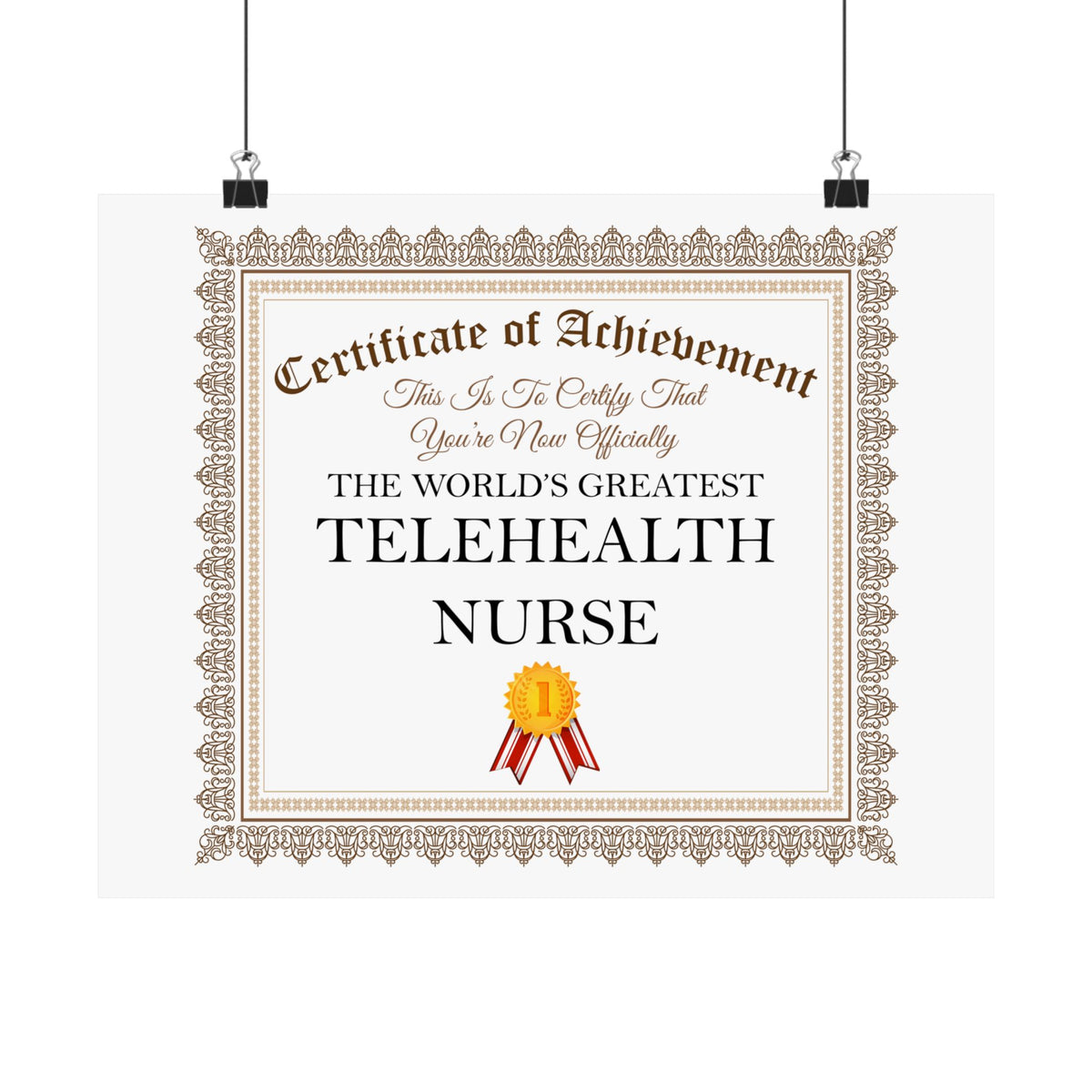 World's Greatest Telehealth Nurse - 14 in x 11 in Matte Poster