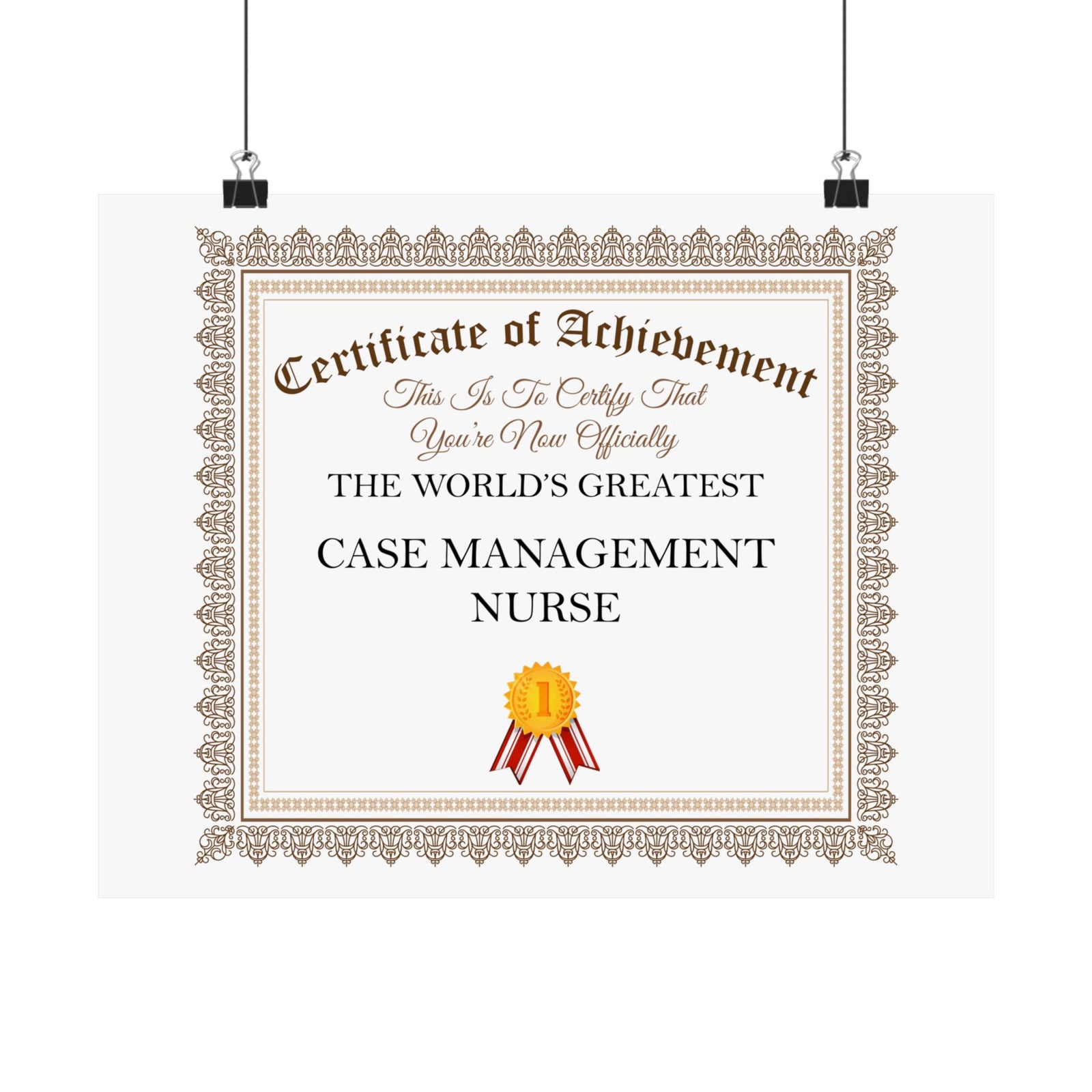 World's Greatest Case Management Nurse - 14 in x 11 in Matte Poster