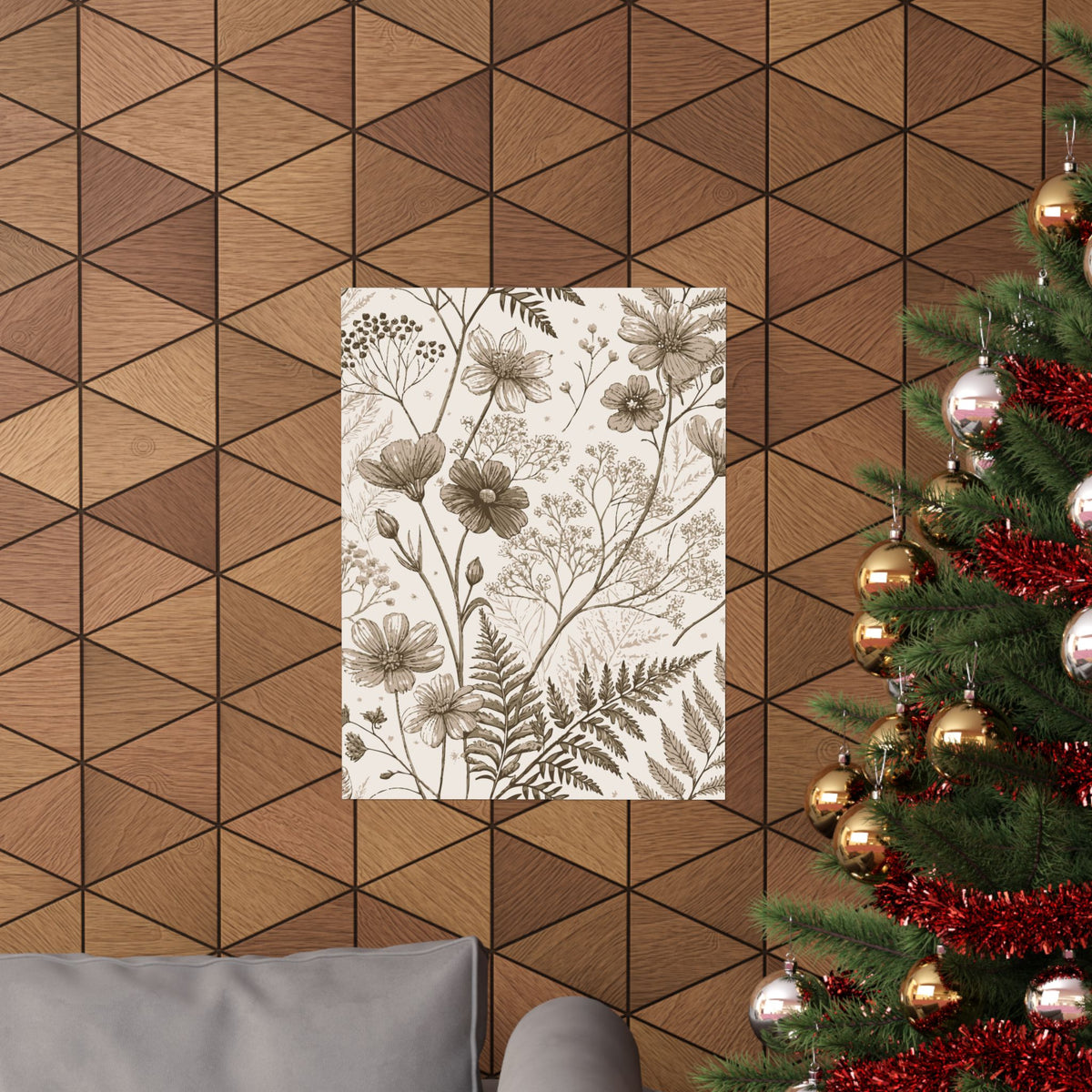 Wildflowers Pattern 115 - 18 in x 24 in Matte Poster