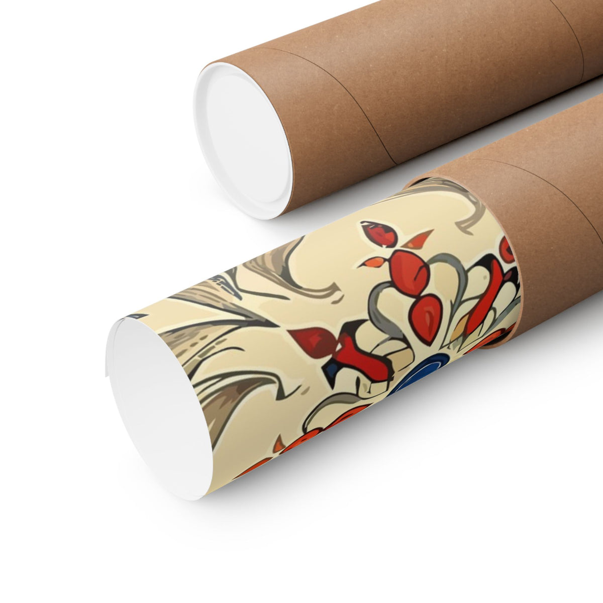 Folk Floral Pattern, Moroccan Inspired 07 - 18 in x 24 in Matte Poster