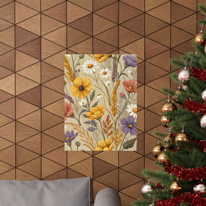 Wildflowers Pattern 174 - 18 in x 24 in Matte Poster