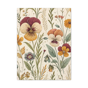 Wildflowers Pattern 010 - 18 in x 24 in Matte Canvas, Stretched, 1.25 in