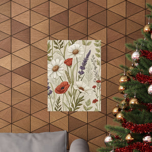 Wildflowers Pattern 128 - 18 in x 24 in Matte Poster