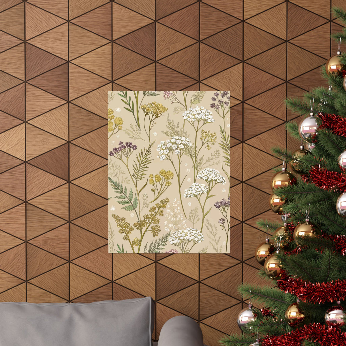Wildflowers Pattern 068 - 18 in x 24 in Matte Poster