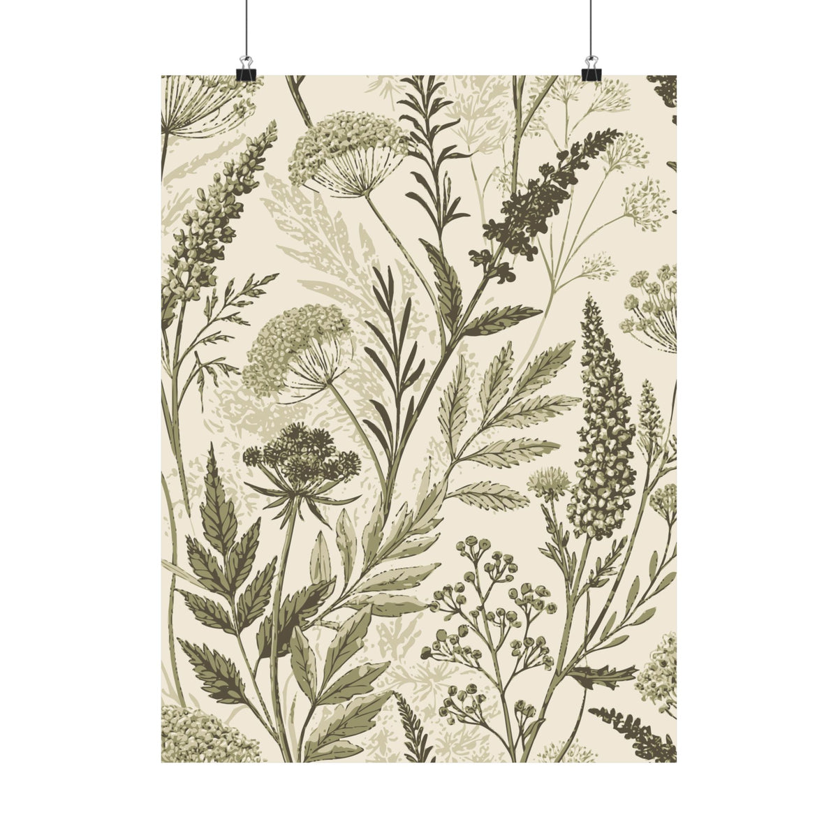 Wildflowers Pattern 114 - 18 in x 24 in Matte Poster