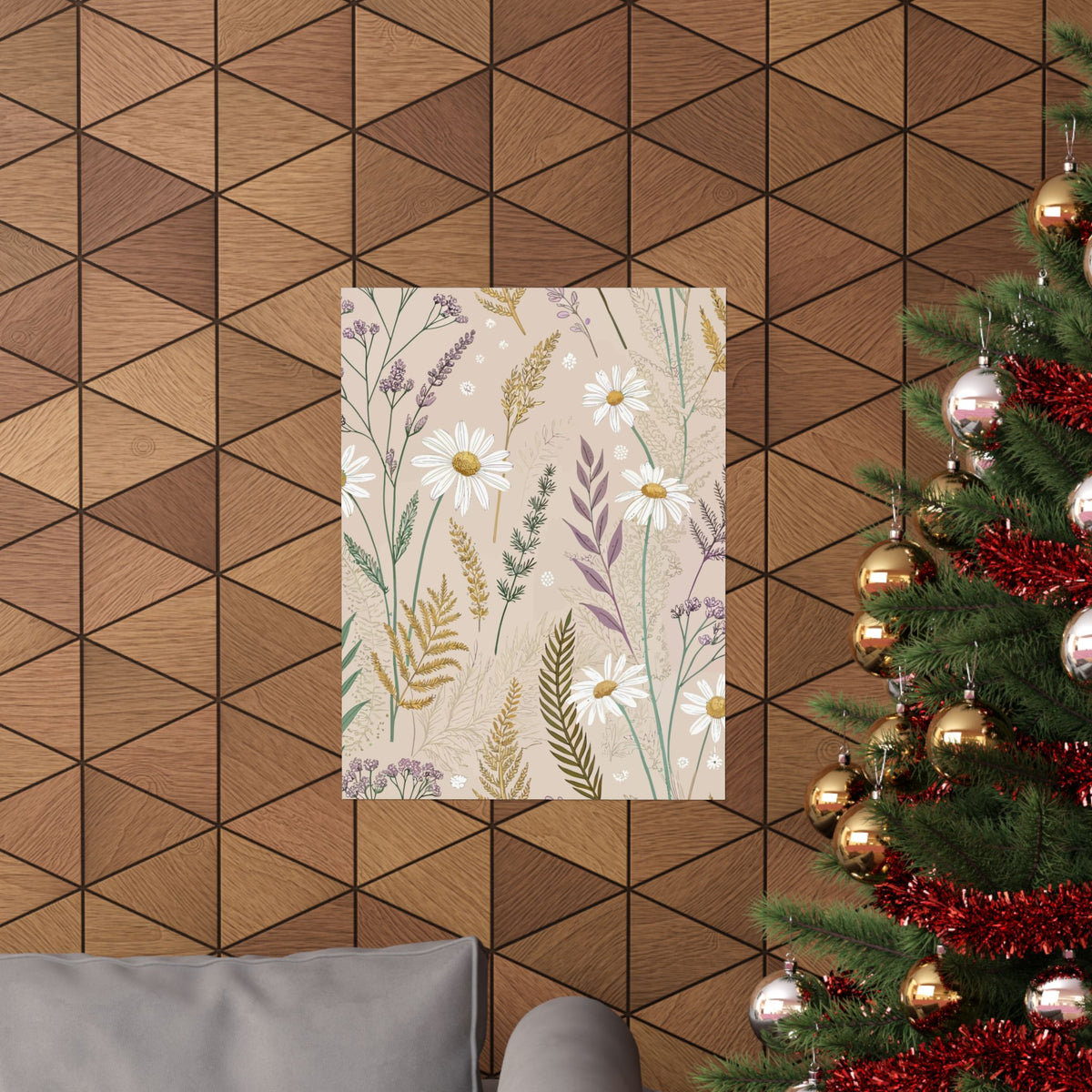 Wildflowers Pattern 063 - 18 in x 24 in Matte Poster