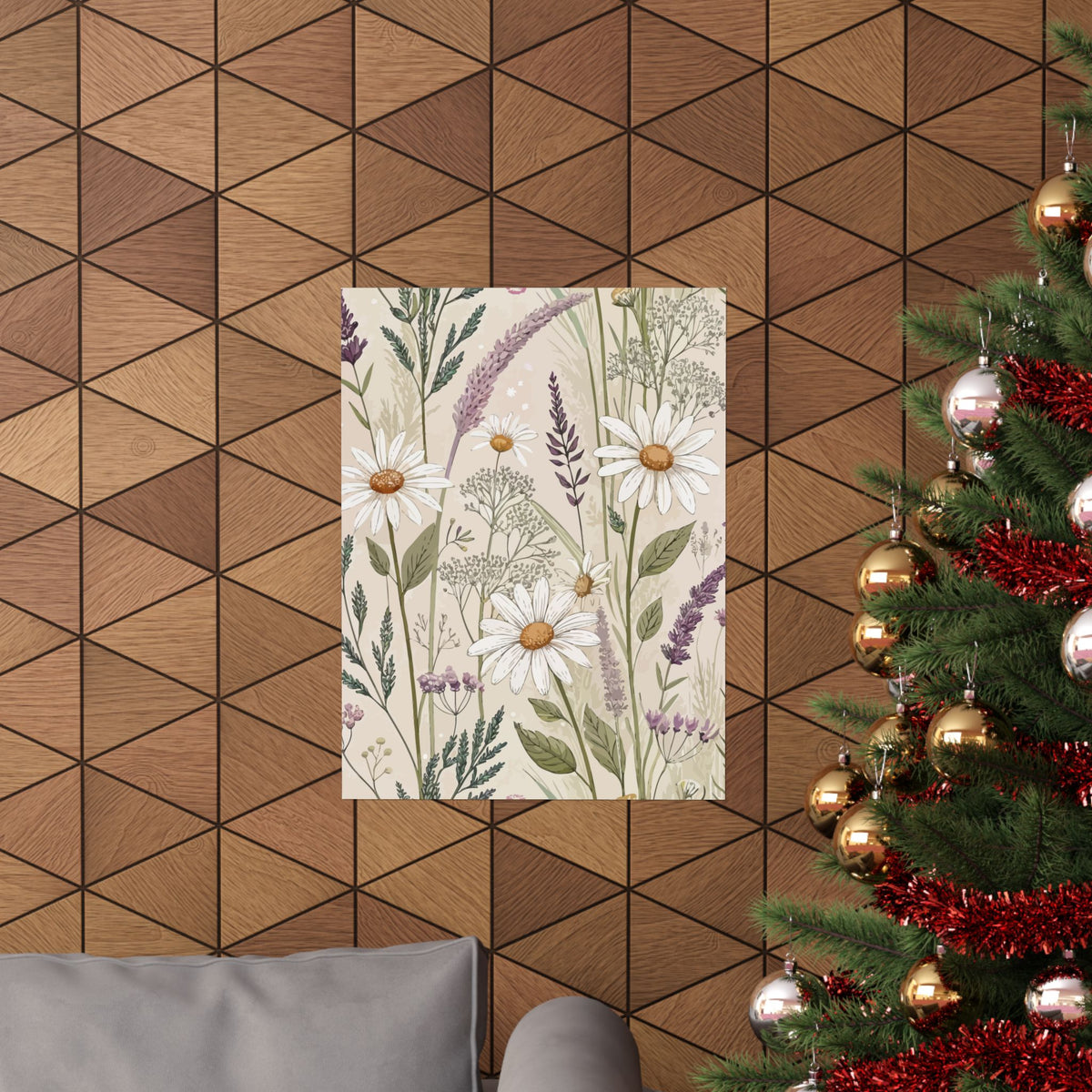 Wildflowers Pattern 147 - 18 in x 24 in Matte Poster