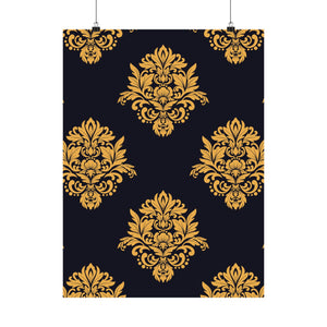 Damask Pattern 034 - 18 in x 24 in Matte Poster