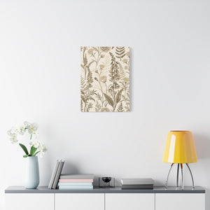 Wildflowers Pattern 083 - 18 in x 24 in Matte Canvas, Stretched, 1.25 in