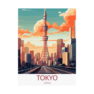 Famous Travel Destinations - Tokyo, Japan - 18 in x 24 in Matte Poster