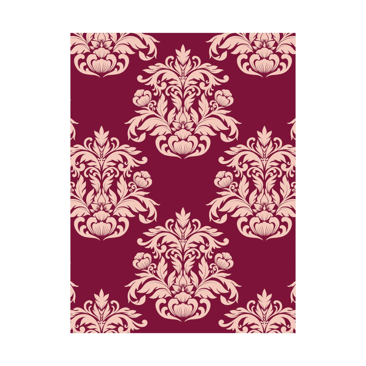 Damask Pattern 021 - 18 in x 24 in Matte Poster