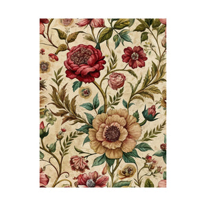 Folk Floral Pattern, Iranian Inspired 04 - 18 in x 24 in Matte Poster
