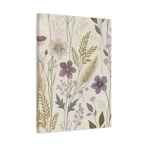 Wildflowers Pattern 060 - 18 in x 24 in Matte Canvas, Stretched, 1.25 in