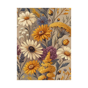 Wildflowers Pattern 024 - 18 in x 24 in Matte Poster