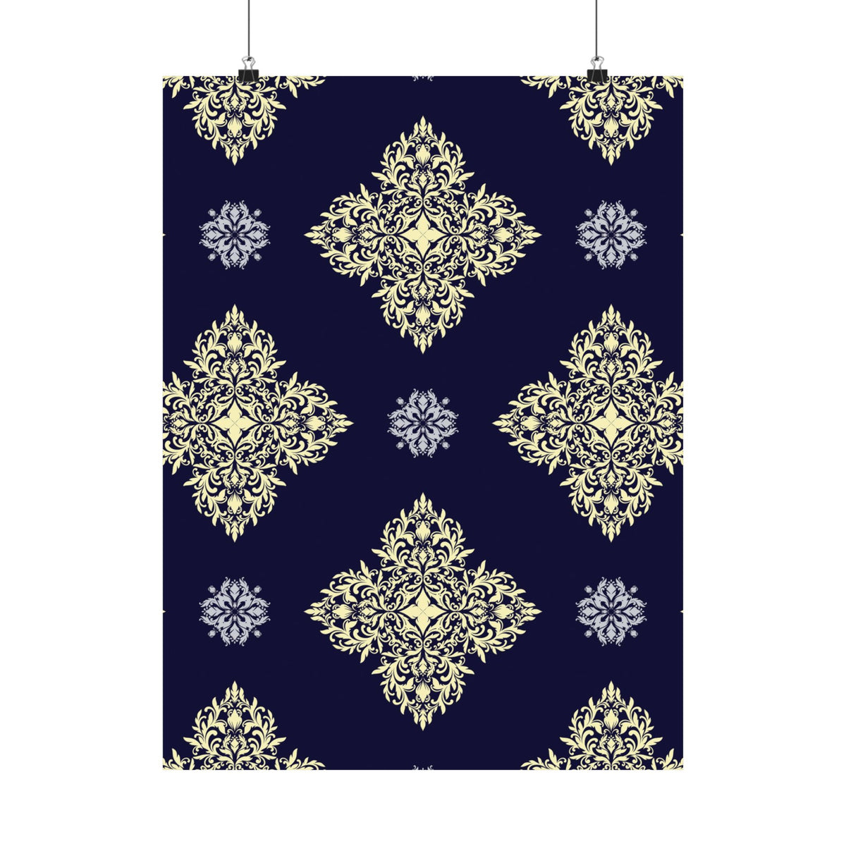 Damask Pattern 031 - 18 in x 24 in Matte Poster
