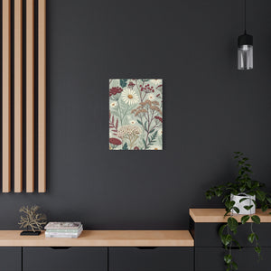 Wildflowers Pattern 036 - 18 in x 24 in Matte Canvas, Stretched, 1.25 in