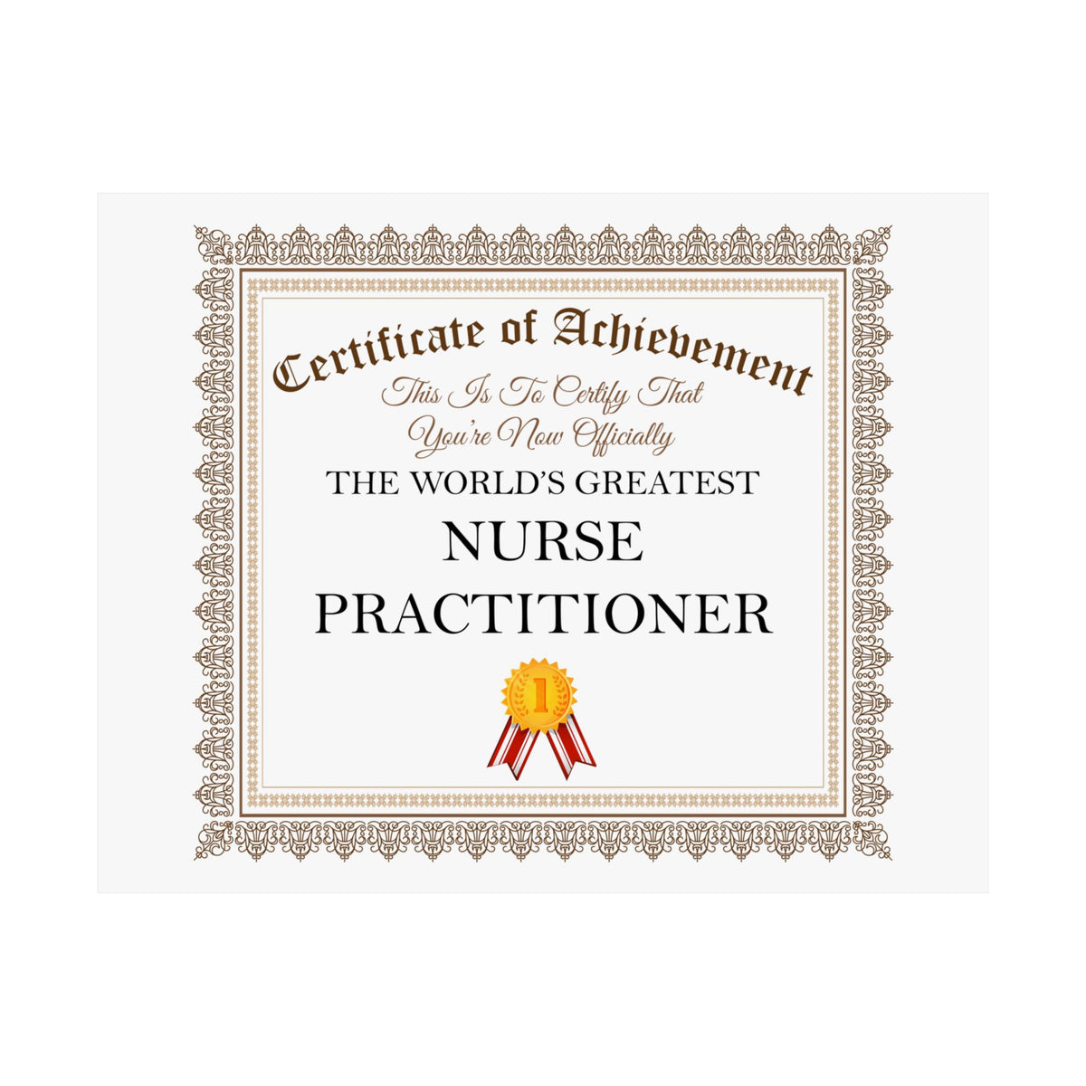 World's Greatest Nurse Practitioner - 14 in x 11 in Matte Poster