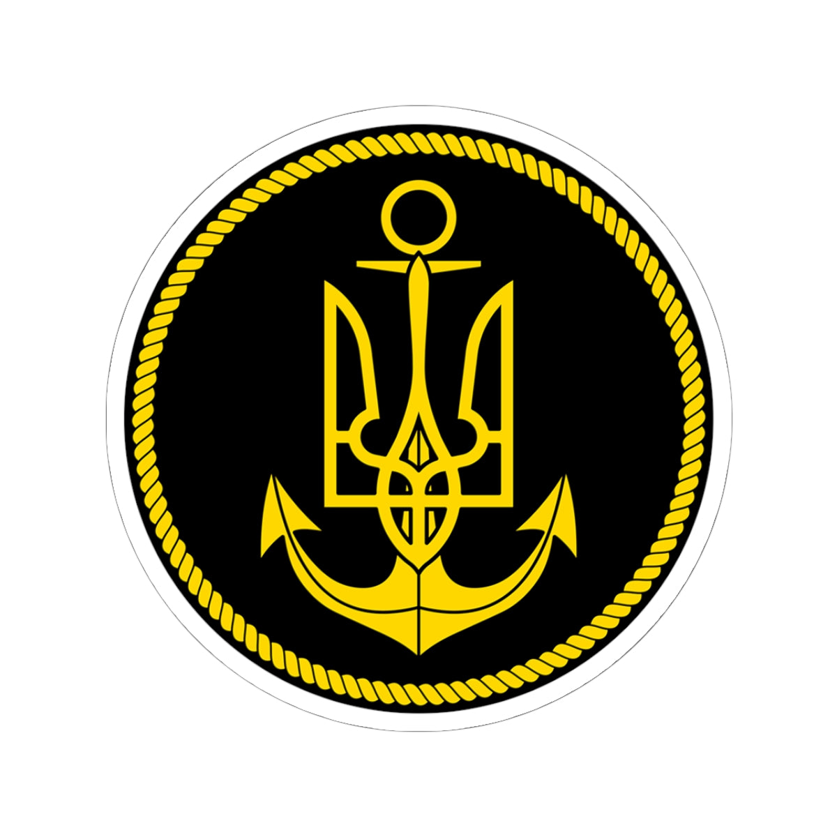 Navy (Ukraine) - 3" x 3" Kiss-Cut Sticker