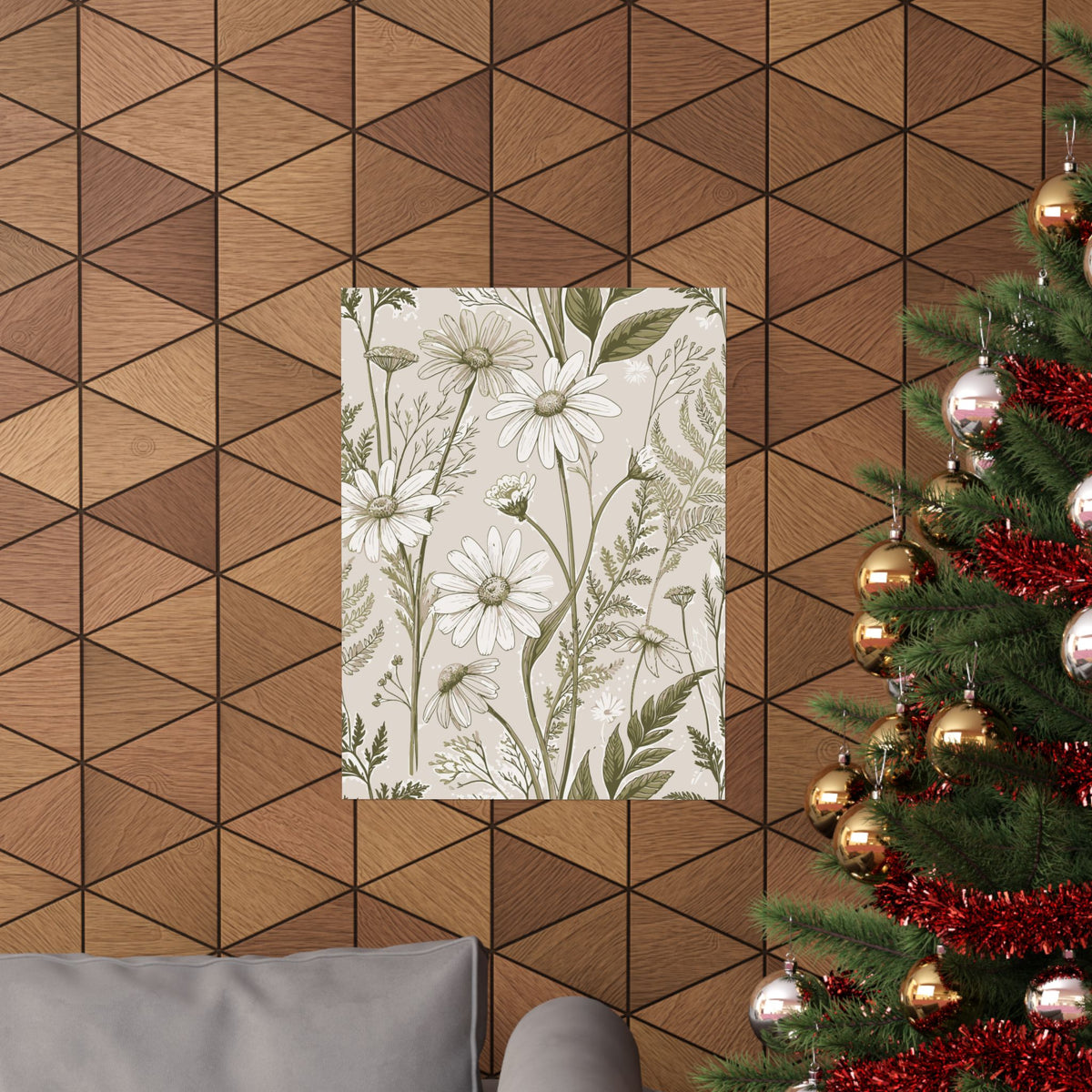 Wildflowers Pattern 085 - 18 in x 24 in Matte Poster