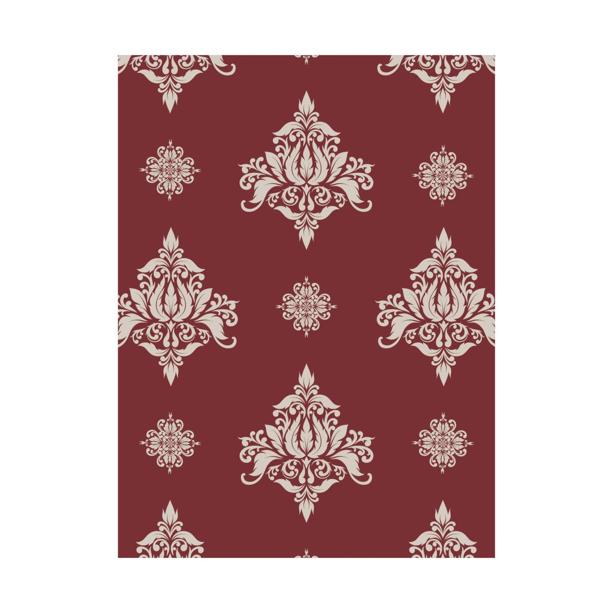 Damask Pattern 011 - 18 in x 24 in Matte Poster