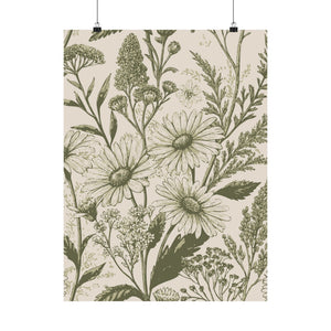 Wildflowers Pattern 158 - 18 in x 24 in Matte Poster